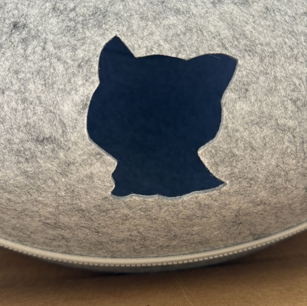 Gray Cat Scratcher with Sleek Design